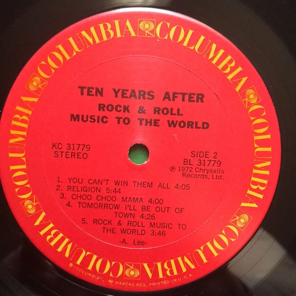 Ten Years After Rock & Roll Music To The World Vinyl Lp '72 - Picture 6 of 7